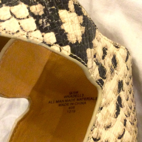 Snakeskin Print Platform Espadrille Sandals Size 9.5 - Picture 7 of 8